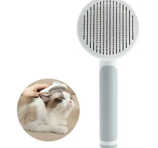 Cat & Dog Hair Brush Pet Grooming Pett Complessi Abbigliamento Open Nodo Pettine Scolotifi...