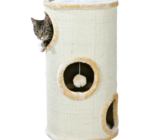 Cat Tree - Cat Tower Samuel. ø 37 cm x 70 cm di altezza. colore beige. per cat.