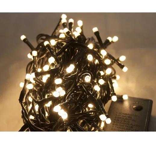 Joy Christmas - Catena Luminosa con Giochi di Luce 180 LED Bianco Caldo per interno 46412