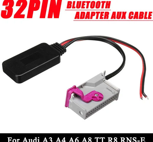 Drillpro - Cavo audio AUX per adattatore modulo Bluetooth a 32 pin per Audi A3 A4 A6 A8 TT...