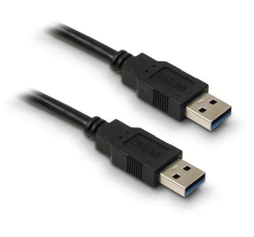 Cavo USB 3.0 tipo A maschio/maschio 1,8 m - Nero