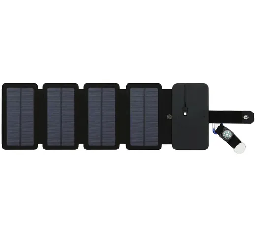 Asupermall - Celle di caricabatterie solari pieghevoli portatili 7.5W Pannelli solari da e...