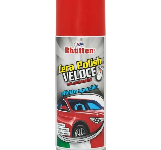 Rhutten - Cera polish veloce per auto moto bici barca lucidante effetto specchio 400 ml