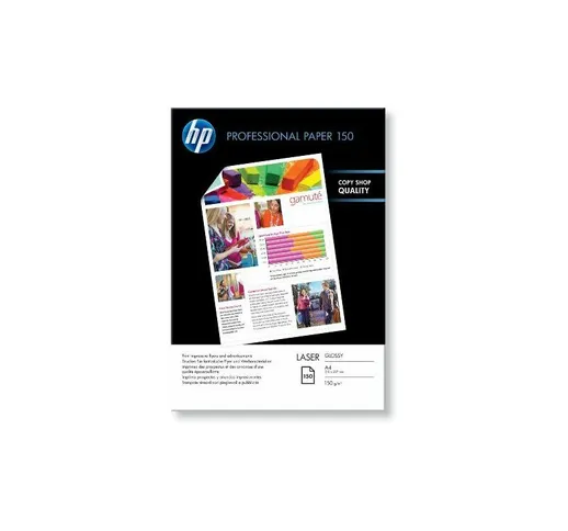 HP Confezione da 150 fogli carta professionale per stampe laser lucida 150 g/m² A4/210 x 2...