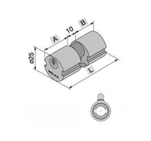 CILINDRO INFILARE TONDO 608.22.22 mm 25 22-22-54