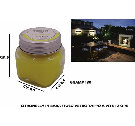 Bighouse It - citronella in barattolo vetro tappo a vite 12 ore