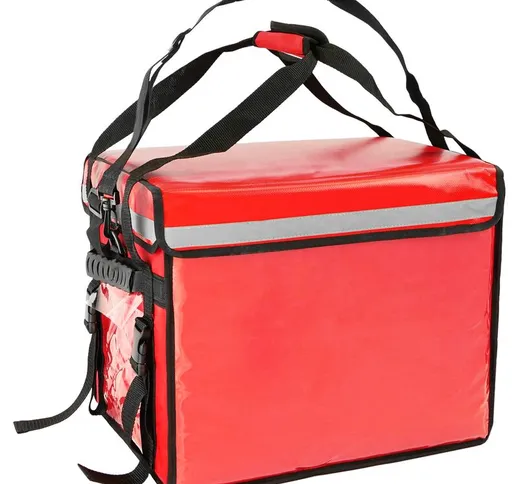 Borsa isotermica 44 x 39 x 34 cm rossa per grigliate e consegna di cibo - Citybag