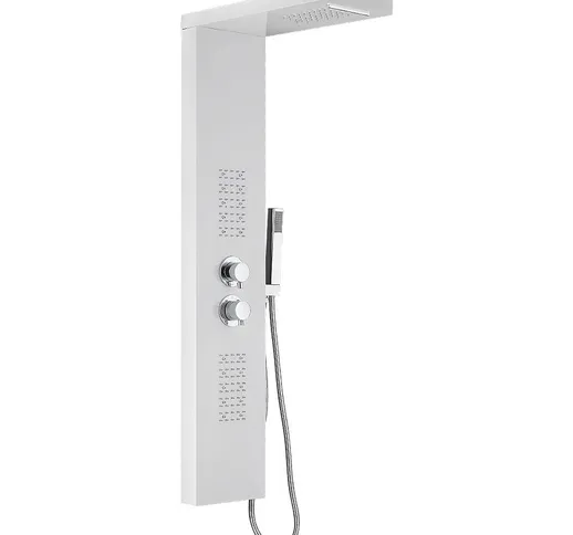 Skecten - Colonna doccia soffione grande 22 * ??45 * 125 cm illuminazione a LED - bianco