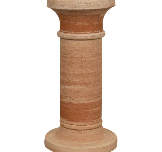 Colonna porta vaso terracotta 51x25x25 cm Piedistallo per piante Made in Italy Portavaso a...