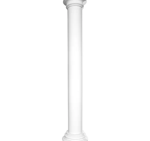 Colonne e mezze colonne rotonde lisce stucco 240mm selezione N3224: Semicircolare, Albero