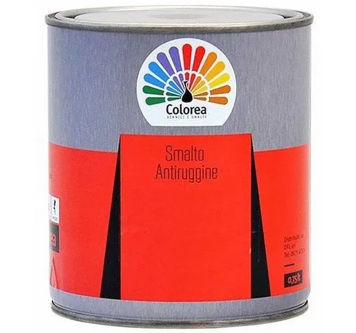 Colorea vernice smalto + antiruggine grigio piombo 0,750 lt applicato sulla ruggine blocca...