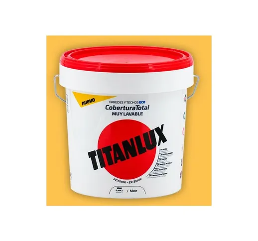 Colori per vernice plastica a copertura totale 15L Titanlux | Ananas giallo - Ananas giall...