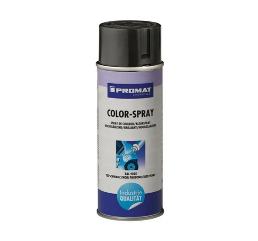 Colorspray nero profondo lucido RAL 9005 Bomboletta spray da 400 ml PROMAT CHEMICALS (Per...