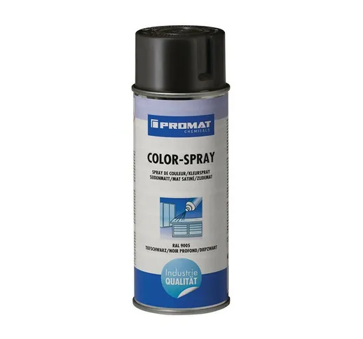 Colorspray nero intenso satinato RAL 9005 Bomboletta spray da 400 ml PROMAT CHEMICALS (Per...