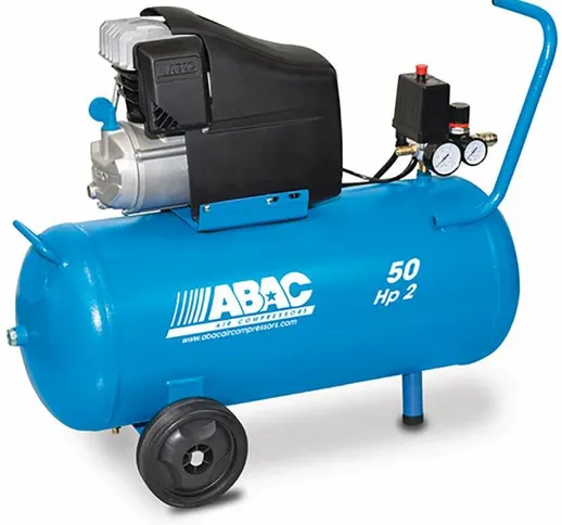 Abac - compressore aria lubrificato montecarlo l20 serbatoio 50 litri 2 hp 220 l/min