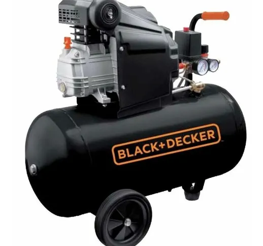 Black&decker - Compressore 2HP 50 Litri compatto coassiale elettrico db 205 50
