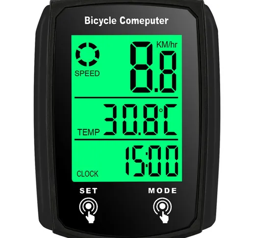 Tancyco - Computer da bicicletta cablato 19 funzioni Touch Contachilometri bici Contachilo...