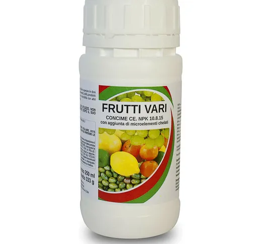 Concime Liquido con Azoto Fosforo Potassio Fertilizzante Frutti Vari Giardino e Orto 250 M...
