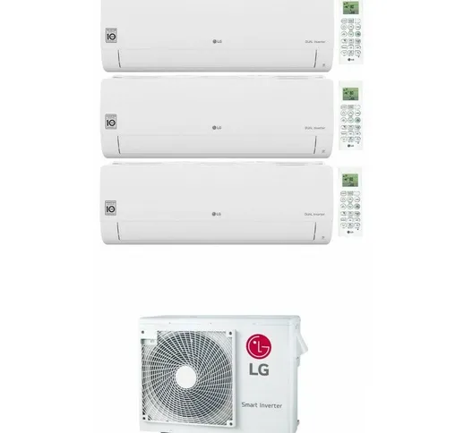 Condizionatore Libero Smart Wifi R32 Trial Split Inverter 7000+7000+12000 Btu Mu3R19 A+++...