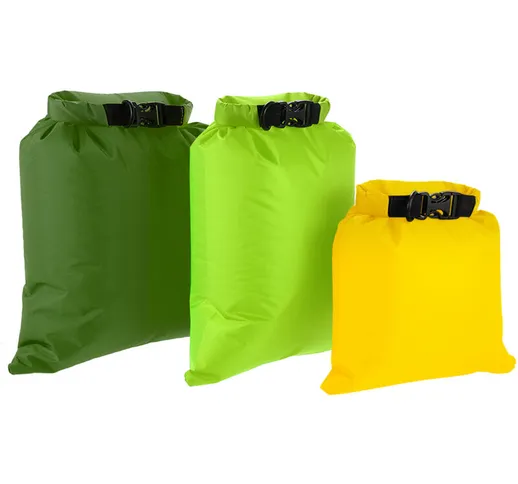 Confezione da 3 borse impermeabili 3L+5L+8L Outdoor Ultralight Dry Sacks per campeggio, es...