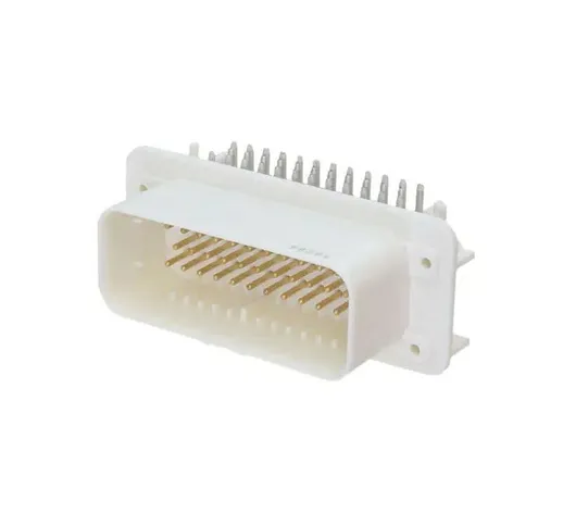 Connettore AmpSeal femmina 35 vie bianco pcb 90° pin dorati senza guarnizione