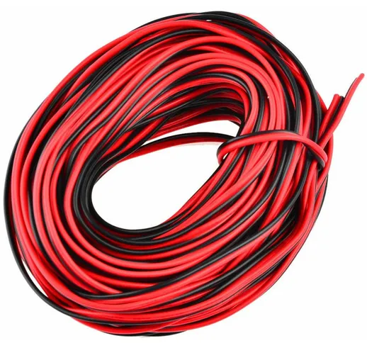 Cavo per Strisce 22AWG 2poli 1 Canale + - 0.325mmq 10 metri 