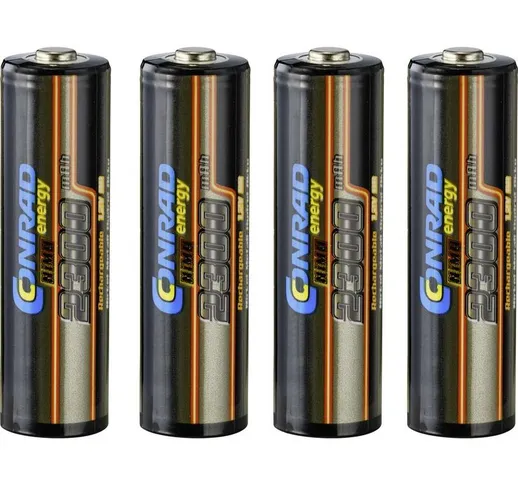 Batteria ricaricabile a cella singola NiMH Stilo (aa) 1.2 v 2300 mAh - Conrad Energy