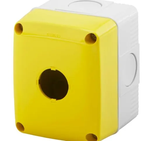 Gewiss - contenitore 1pos. pulsanti d.22 con coperchio giallo gw27111