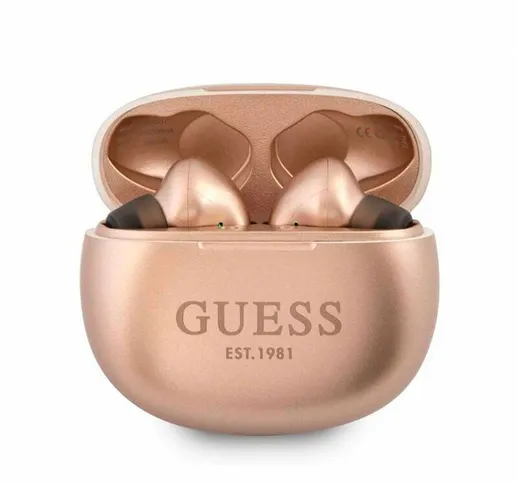 cuffie guess gold/bluetooth/charging dock - 