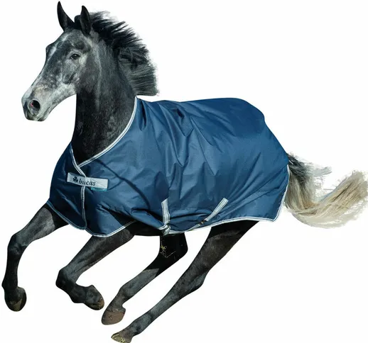 Coperta impermeabile da paddock Freedom per cavalli e puledro imbottita 150 g: 115 cm, Blu...