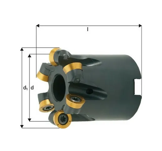 Copiando Taglierina Per Irrigazione Interna, D1 Ø 52 Mm, Numero Di Denti 5, D Dimensioni Ø...