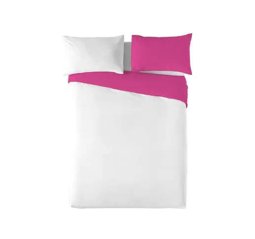 Copripiumino Bianco Fucsia Dimensione:Letto da 150 (240 x 270 cm) - Naturals