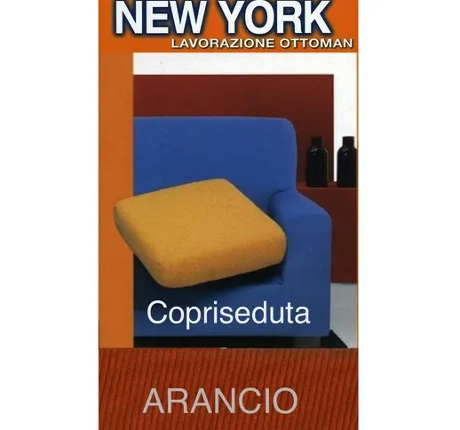 COPRISEDUTA NEW YORK ARANCIO copriseduta 1posto 60x60