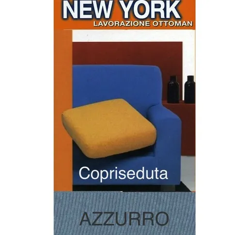 COPRISEDUTA NEW YORK AZZURRO copriseduta 2posti cm. 120x60