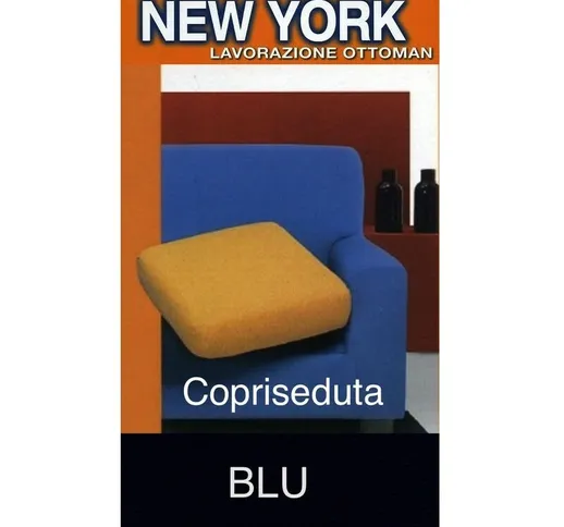 COPRISEDUTA NEW YORK BLU copriseduta 2posti cm. 120x60