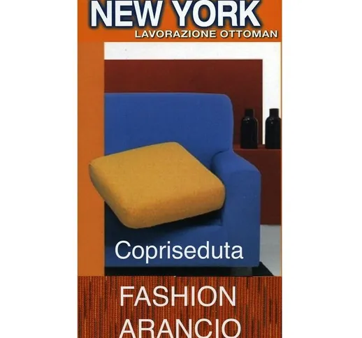 COPRISEDUTA NEW YORK FASHION ARANCIO copriseduta 1posto 60x60