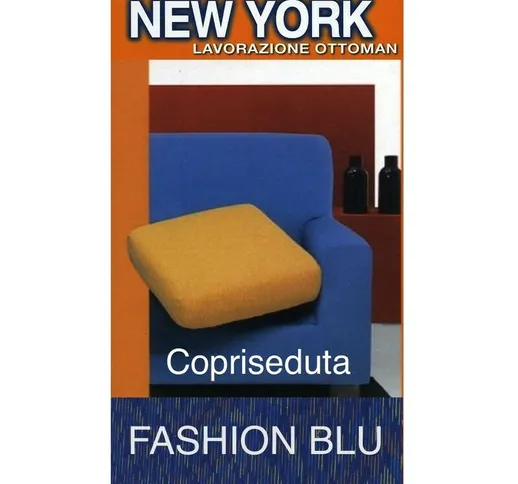 COPRISEDUTA NEW YORK FASHION BLU copriseduta 3posti cm. 180x60