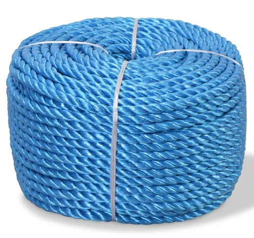 Corda Intrecciata in Polipropilene 10 mm 250 m Blu
