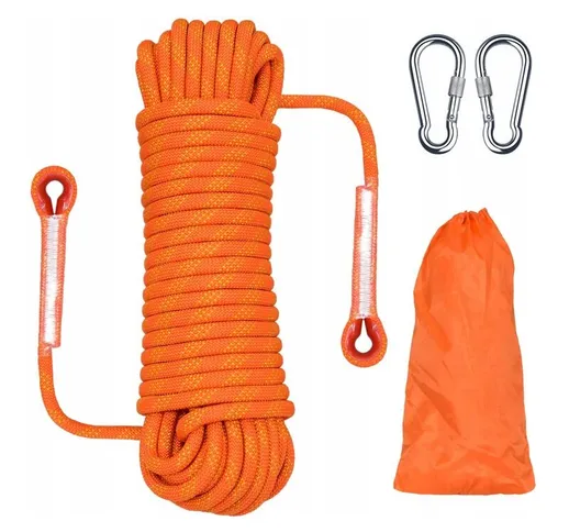 Corda rampicante intrecciata corda corda corda corda rampicante corda 10 metri arancione 1...