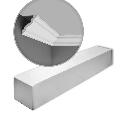 Decor CX177-box luxxus 1 Scatola 28 pezzi Cornice soffitto parete 56 m - bianco - Orac