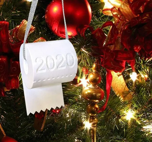 Briday - Crisi della carta igienica dell'ornamento di Natale 2020, Ornamento della carta i...