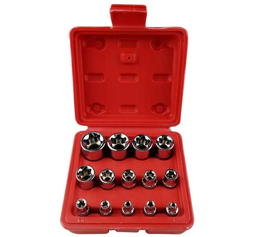 Crv Hardware 14 pz/set Set di boccole E4 - E24 Drive Set di strumenti manuali di alta qual...