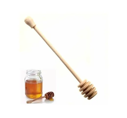  - cucchiaio per miele in legno naturale 180 mm prendi versa spargi dosa miele