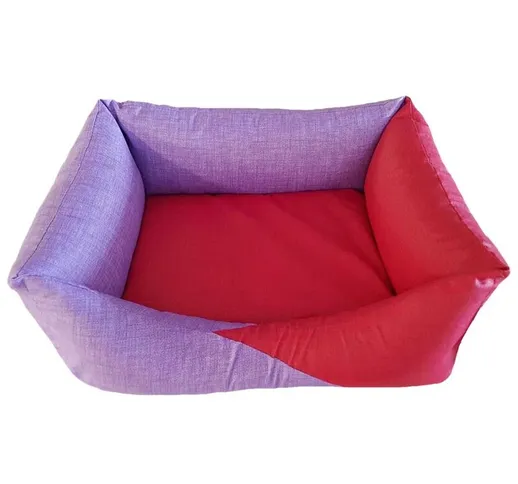 Cuccia in teflon per cani waterproof medora purple red cm 70