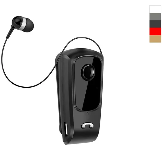  - Cuffia mono auricolare retrattile wireless bluetooth smartphone clip on