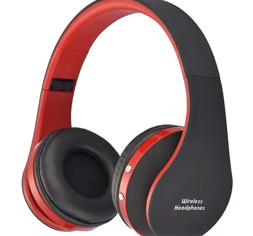 Asupermall - Cuffie Bluetooth Over-Ear Cuffie pieghevoli wireless e cablate Over Ear Auric...