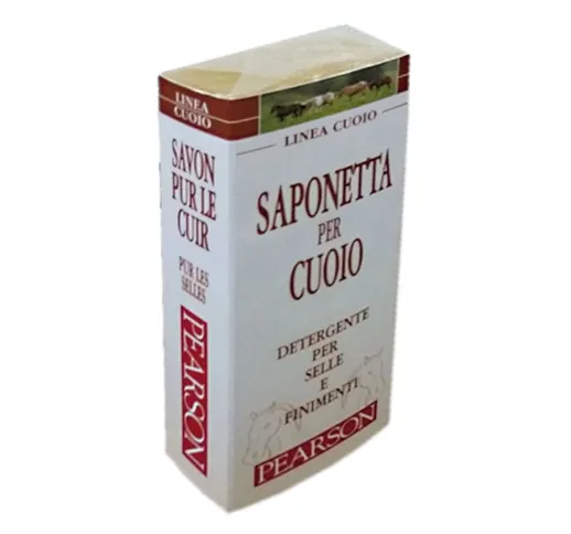 CUOIO VIVO Pearson saponetta per cuoio detergente per selle e finimenti 250 g