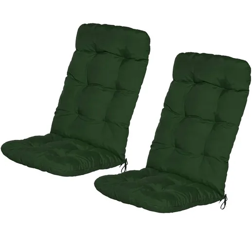 Cuscino per sedia con schienale 50x50 cm, Cuscino per seduta, Cuscino per sedia a schienal...