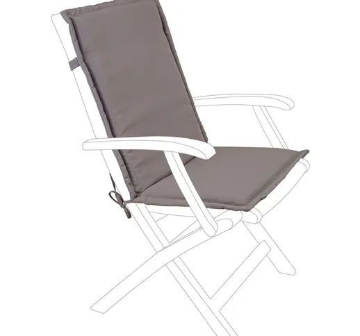 Cuscino per sedia e poltrona con Schienale Medio in poliestere idrorepellente 180 gr -Choc...