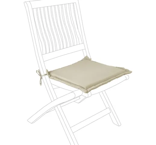 Bizzotto - Cuscino per sedia trapuntato in poliestere 180 idrorepellente per interno ed es...